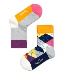 Happy Socks Sokken Kids Socks 2-Pack Argyle Grijs
