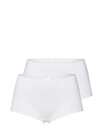 Calida Damen 2er-Pack Classic Panty, regular Benefit Women, white