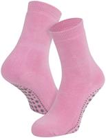 Basset Antislip sokken van katoen-Light rose-35/38