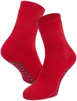 Basset Antislip sokken van katoen-Red-35/38