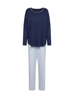 Calida Damen Pyjama lang Sweet Dreams, peacoat blue