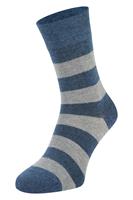 Boru Bamboe sokken met strepen-Jeans-35/38