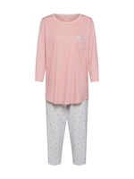 Calida Pyjama "Sweet Dreams", 3/4 Länge, für Damen, rosé/weiß