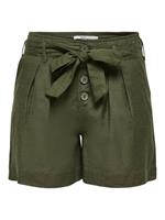 ONLY High-waist Riem Shorts Dames Green