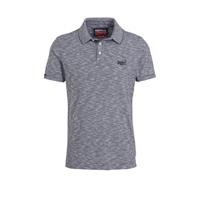 Superdry regular fit polo donkerblauw