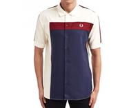 Fred Perry - Abstract Panel Shirt - Overhemd Met Korte Mouw