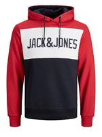 Jack & jones Colourblocking Logo Hoodie Heren Rood