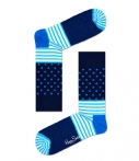 Happy Socks Sokken Socks Stripes and Dots Blauw