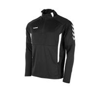 Hummel Senior sportsweater Authentic 1/4 Zip zwart/wit