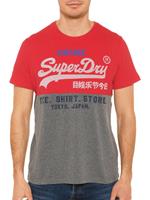 Superdry Mittelschweres T-Shirt mit verblichenem Vintage-Logo