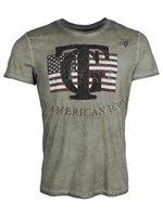 Top Gun T-Shirt mit Stickereien TG20201113, olive