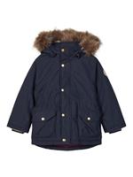 NAME IT Gevoerde Parka Dames Blauw