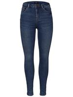Pieces High Waist Skinny Fit Jeans Dames Blauw