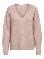 Only V-neck Knitted Pullover Dames Roze