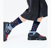 Happy Socks: Hochwertige Socke mit dem Kultfaktor, "Stripes And Dots" Dunkelblau