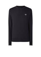 Fred Perry Sweater Logo Navy