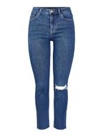 Pieces Jeans, Slim Fit, Destroyed-Look, für Damen, jeansblau