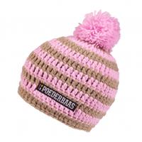 Gestreepte skimuts - roze/beige