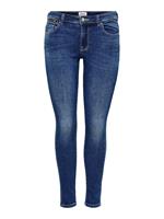 Only Onlisa Life Zip Reg Skinny Fit Jeans Dames Blauw