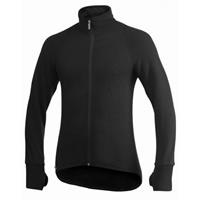Woolpower Vest unisex full zip jacket 400 black-l