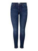 Only Onlwauw Life Mid Skinny Fit Jeans Dames Blauw
