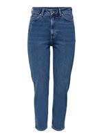 Only Jdykaja Life High Ankle Straight Fit Jeans Dames Blauw