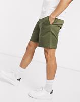 fredperry Fred Perry - Short van keperstof met trekkoord in kaki-Groen