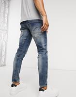 g-star D-Staq 3D - Slim-fit jeans in medium aged-Blauw