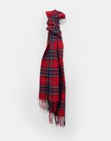 barbour Lamswollen sjaal met Schotse ruit in rood