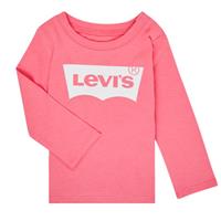 Levi's Shirt, Langarm, Rundhalsausschnitt, Markenprint, für Babies, rosa