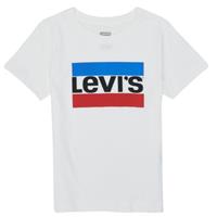 Levi's Kids T-shirt met logo wit/blauw/rood