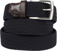 Profuomo Geweven Riem Donkerblauw