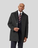 Charles Tyrwhitt Car Coat mit Pfauenaugenmuster - Anthrazit