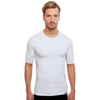 Schaufenberger Unterhemd mit Rundhals-Ausschnitt in Weiß für Herren