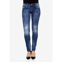 CIPO & BAXX Slim Fit-Jeans Jeanshosen blau Damen 