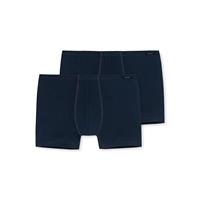 Schiesser Herren Shorts 2er Pack - Pants, Boxer, Essentials, Cotton Stretch Boxershorts dunkelblau Herren 