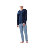 Mey Schlafanzug kurz Basic Lounge Nightwear San Pedro Nachthemden dunkelblau Herren 