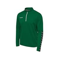 Hummel Trainingsshirt Authentic 1/2 Zip - Groen/Wit