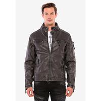 CIPO & BAXX Bikerjacke Outdoorjacken schwarz Herren 