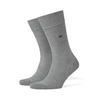 Burlington Herren Socken DUBLIN - Uni, Kurzstrumpf, Logo, One Size, 40-46 Socken grau Herren 