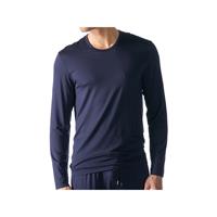 Mey Loungewear - Shirt langarm Club Jefferson Nachthemden dunkelblau Herren 