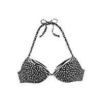 Lascana Push-Up-Bikini-Top »Safari« Bikini-Oberteile schwarz/weiß Damen 