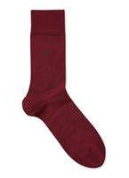 Burlington Herren Socken LEEDS - Schurwolle, Logo, Uni, One Size, 40-46 Socken weinrot Herren 