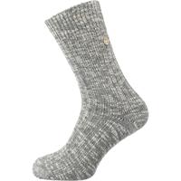 Birkenstock Cotton Slub Baumwolle Socken schmal grau/weiß Herren 