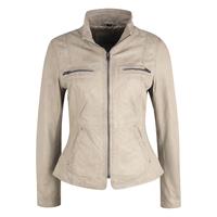 7-Eleven Lederjacke COSIMA Lederjacken grau Damen 