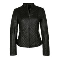 7-Eleven Lederjacke LUISE Lederjacken schwarz Damen 