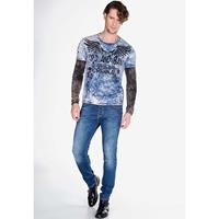 CIPO & BAXX Langarmshirt Langarmshirts indigo Herren 