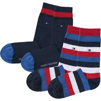 Tommy Hilfiger gestreepte sokken - set van 2 donkerblauw Jongens/Meisjes Katoen - 