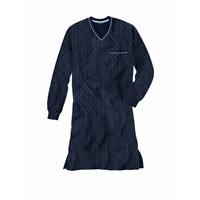 GÖTZBURG Damen Nachthemd - Nightshirt, V-Ausschnitt, Pure Cotton Nachthemden blau Damen 