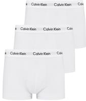 Calvin Klein Men's Cotton Stretch 3-Pack Trunks - White - L